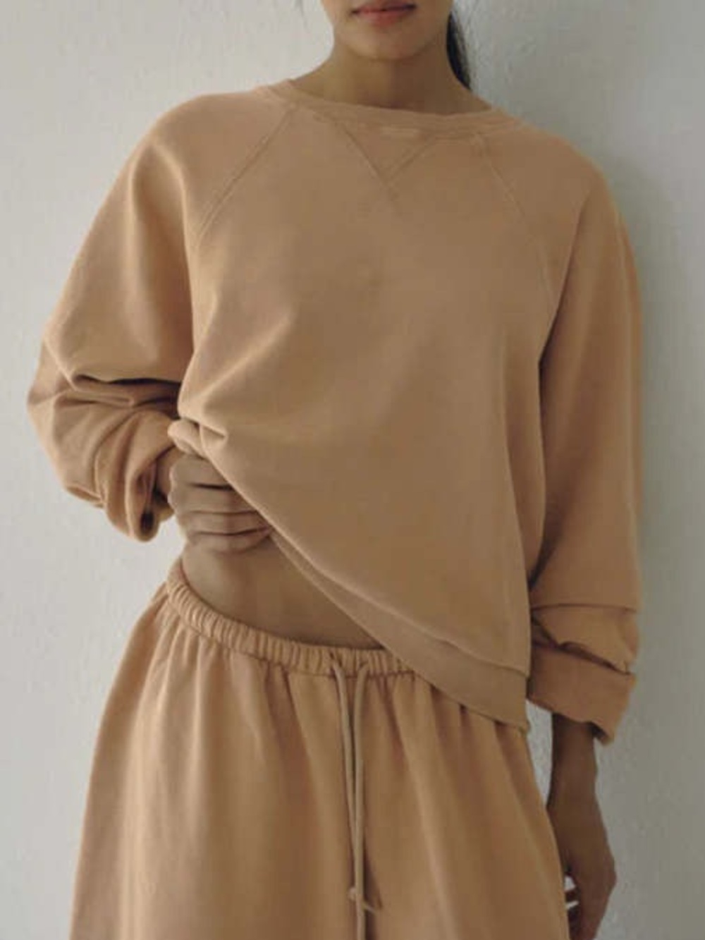 NWOT Boheme Goods The Raglan Sweatshirt in Sand size L/XL